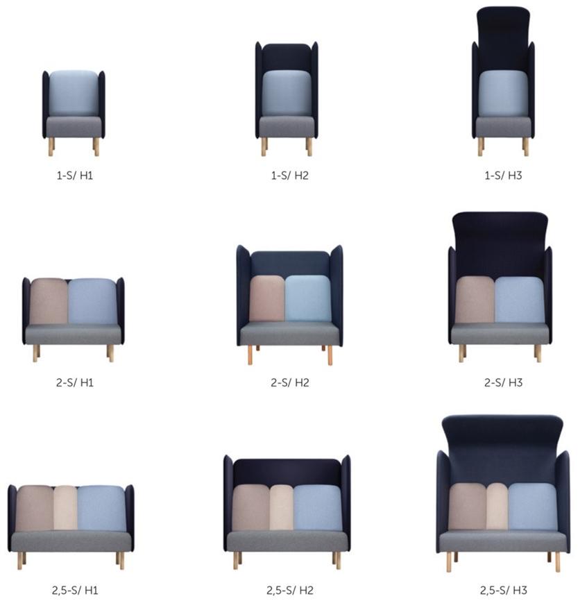 SOFTREND Диван / офисный остров из ткани August sun-id-1476802 - Вид №9