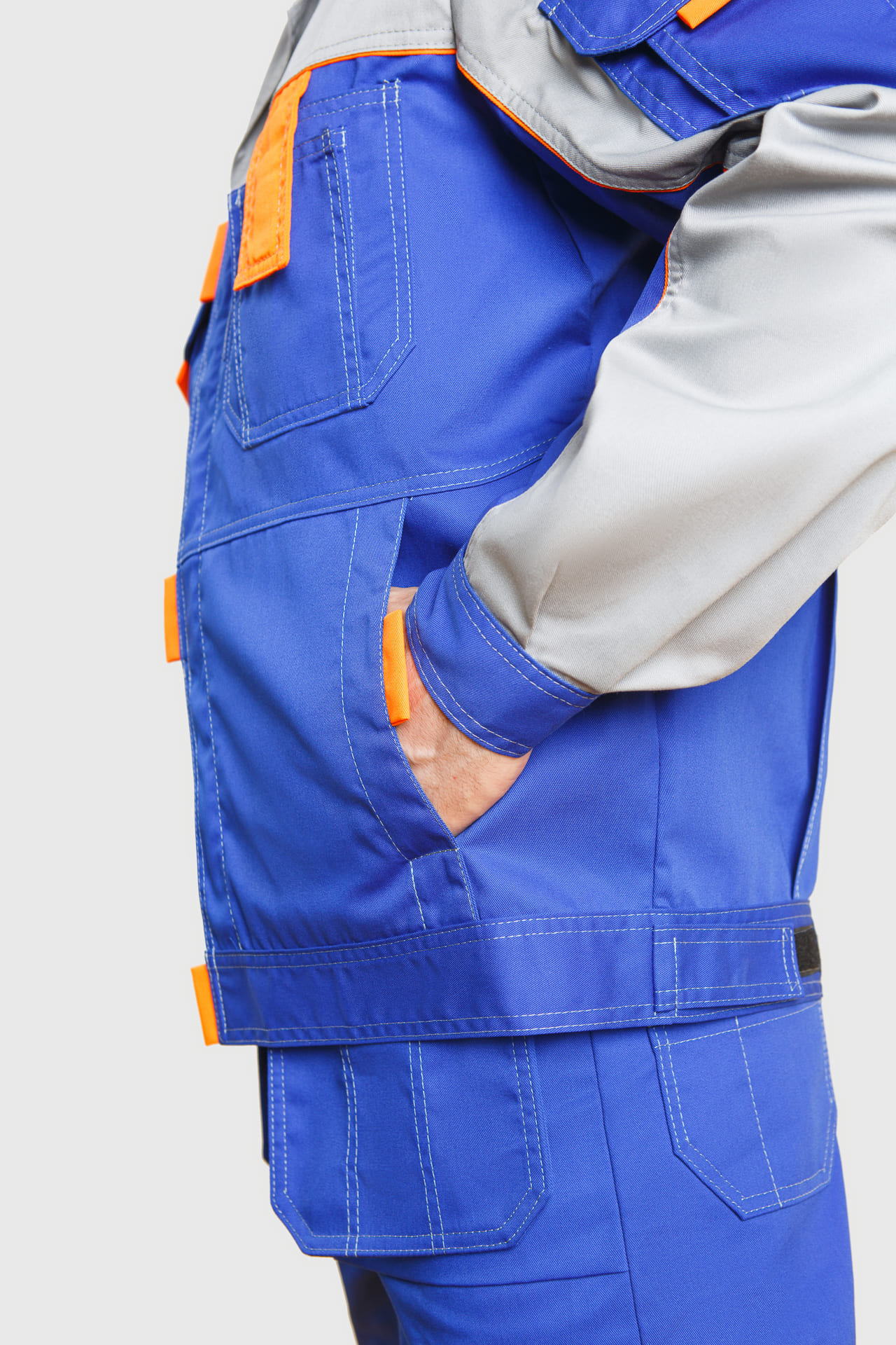 65244 Костюм "Профессионал-2" василек-светло-серый  Летняя спецодежда  размер 48-50/194-200  - Вид №13