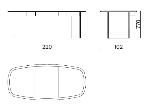 Деревянный стол с кожаной обивкой Bizzotto Italia Atmosphera ARCH-00055564 - Вид №2