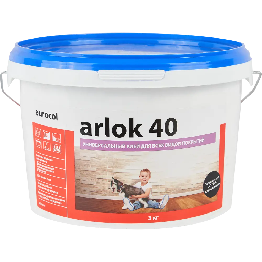 Клей контактный Arlok 40 универсальный 3 кг Santreyd STLM-2171995