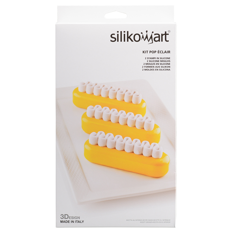 25.275.13.0065 Набор из 2 силиконовых форм для приготовления эклеров pop eclair Silikomart  - Вид №15