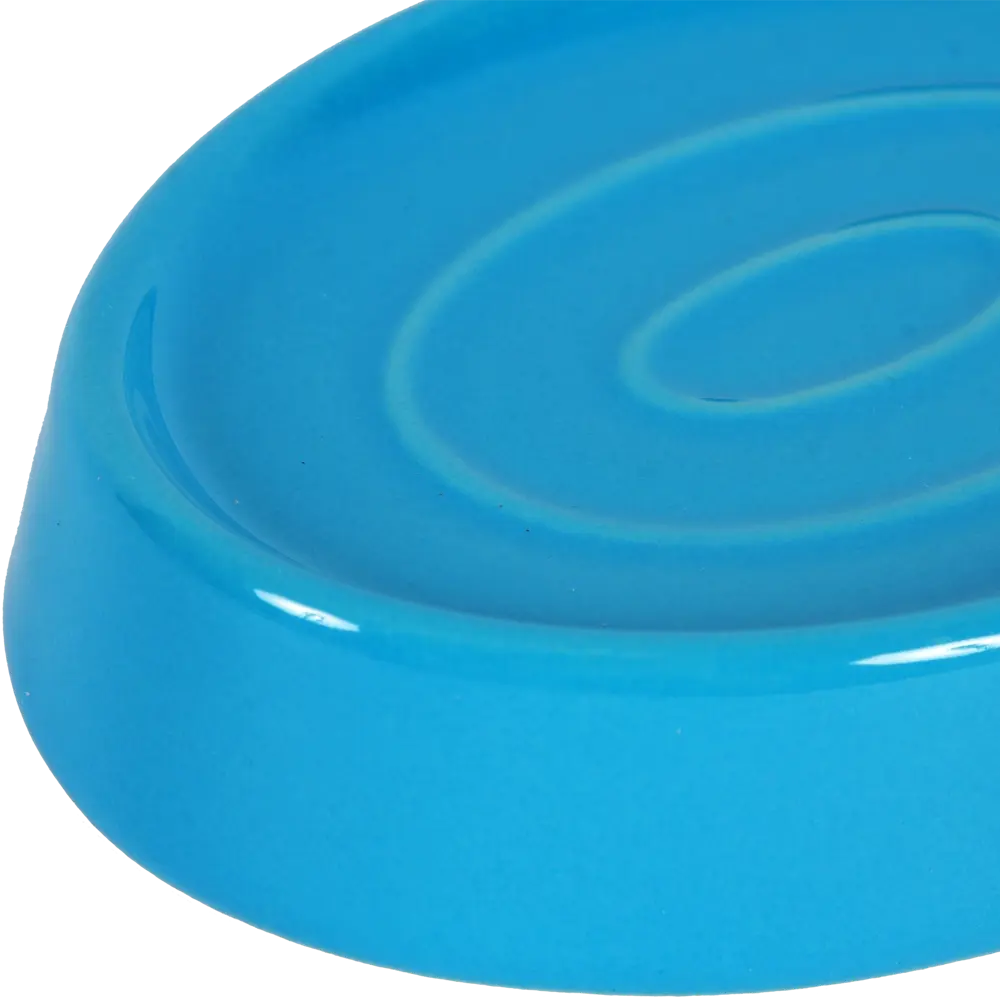 Мыльница Veta овальная керамика цвет бирюзовый АКВАДЕКОР STLM-2066128 - Вид №1