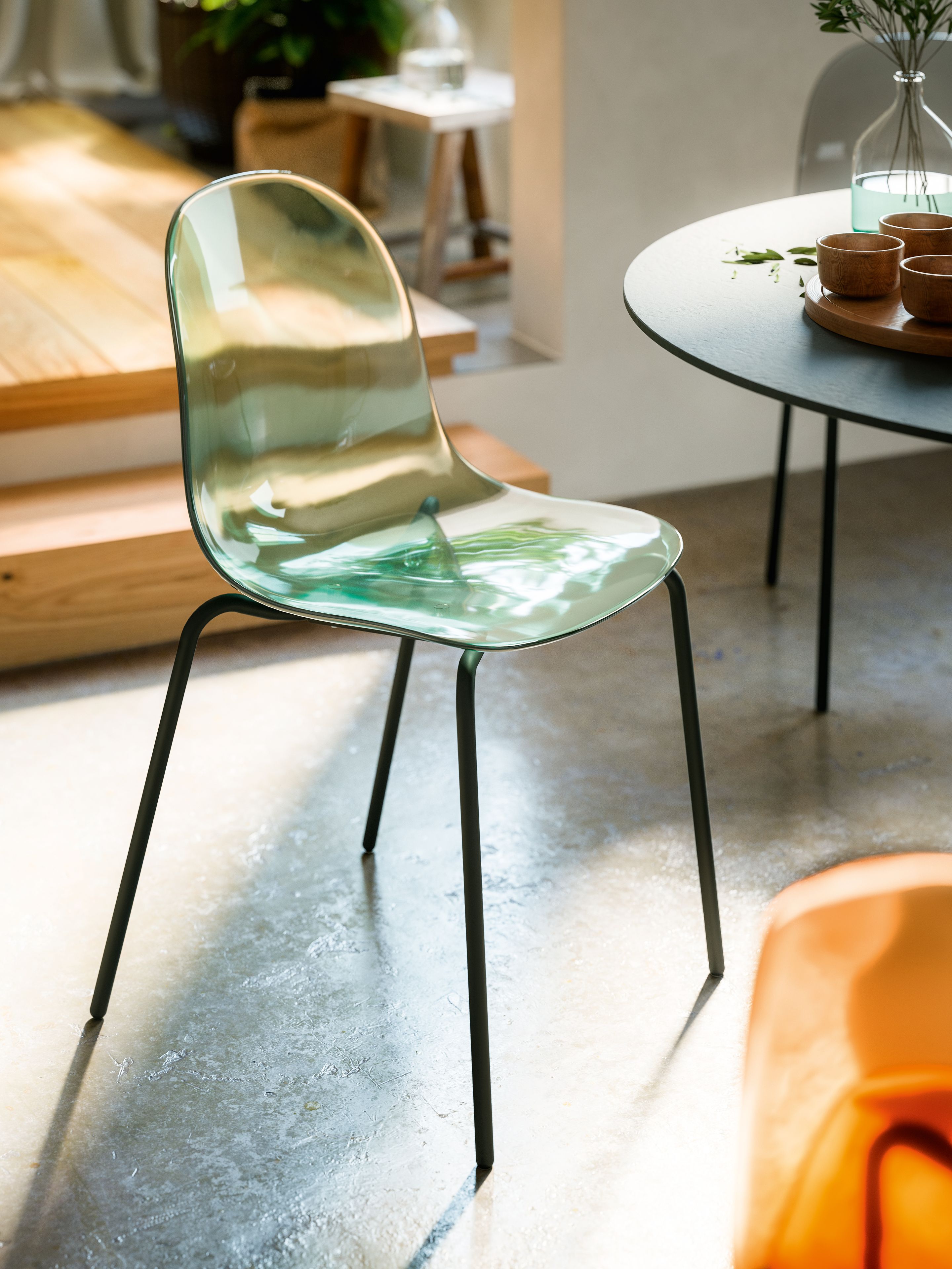 Стул с поликарбонатной оболочкой и металлическими ножками Connubia Академия ARCH-00027451 - Вид №3