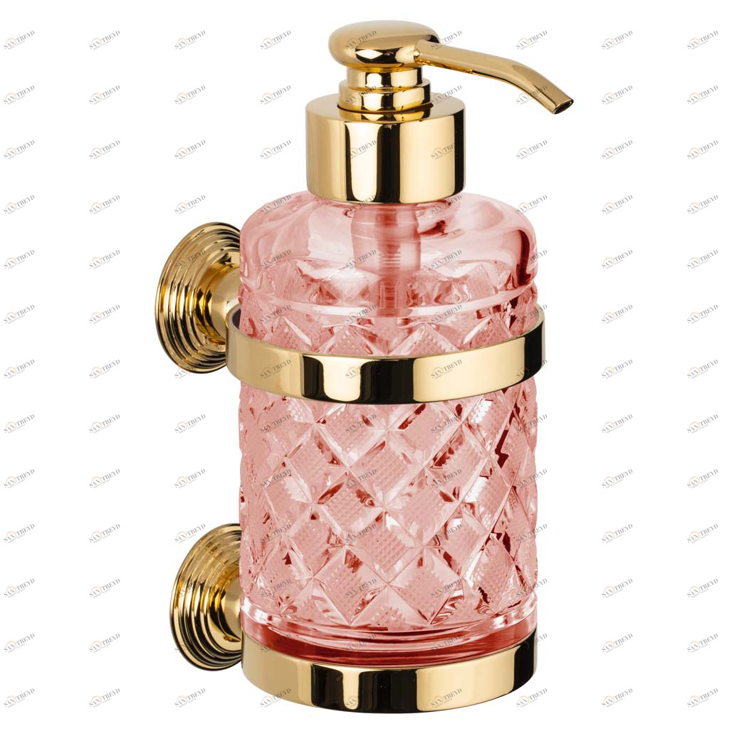 C53-532 C53-532 Дозатор мыла настенный АЛМАЗНЫЙ КУПОЛ Cristal & Bronze DÔME LOSANGE 
