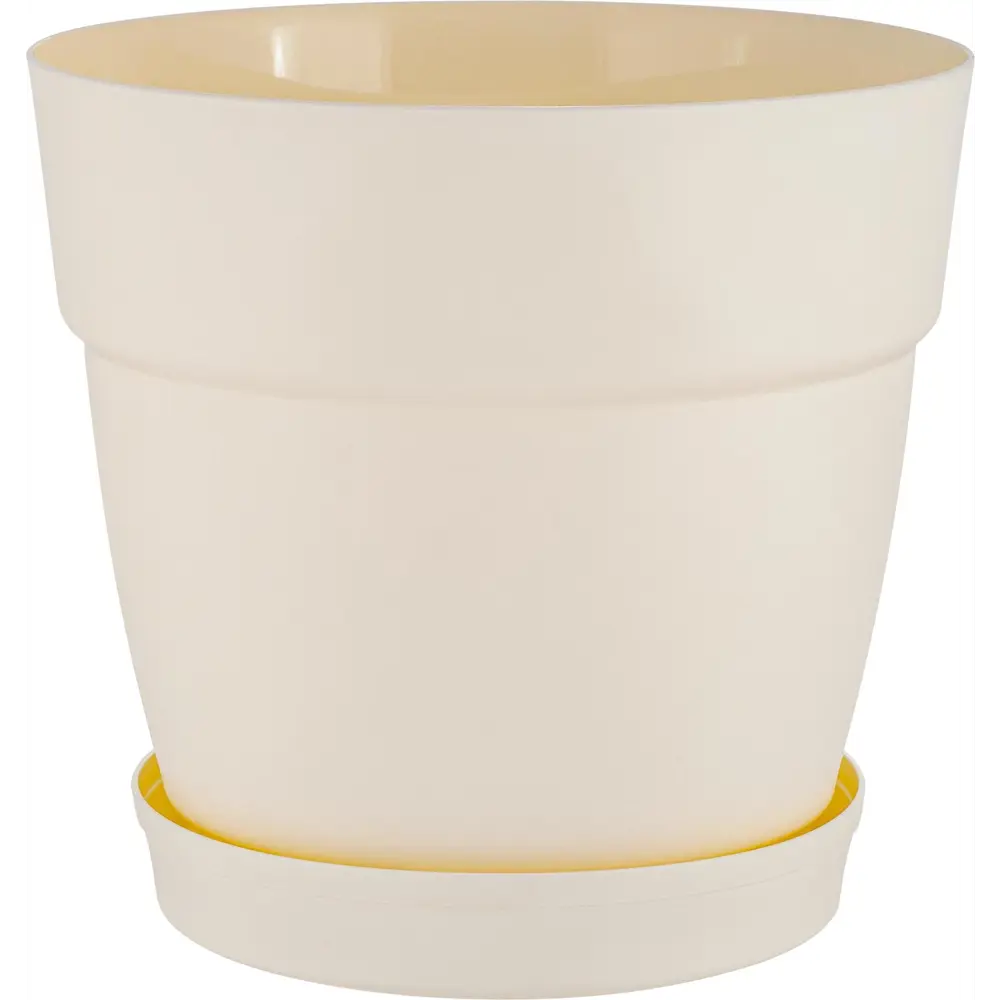 Горшок цветочный Ingreen Villa de Fiori ø20 см v4 л пластик белый STLM-2147308