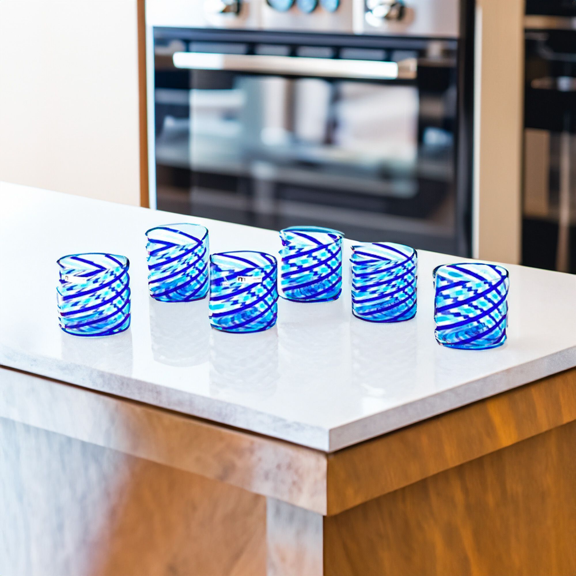 Набор из шести стаканов из муранского стекла ручной работы YourMurano готы ARCH-00002741