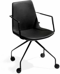 Joli Офисное кресло из экокожи на эстакаде с колесами Rafael