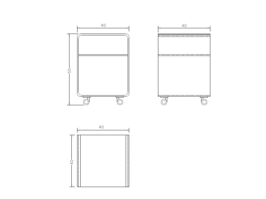 Акриловый шкаф для ванной комнаты с колесами Vallvé ACRYLIC ARCH-00120788 - Вид №2