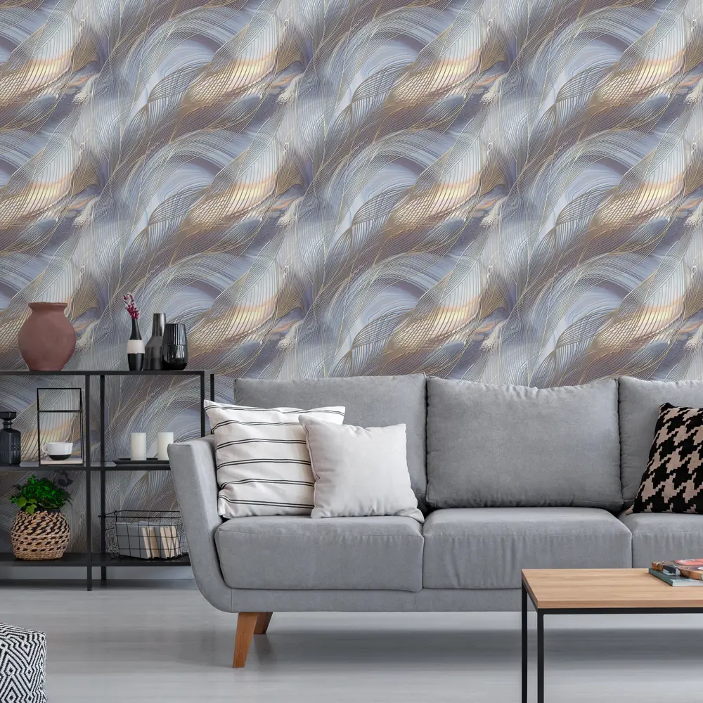 Обои флизелиновые Victoria Stenova Vladivostok фиолетовые 1.06 м VS281855 STLM-2040421 - Вид №3