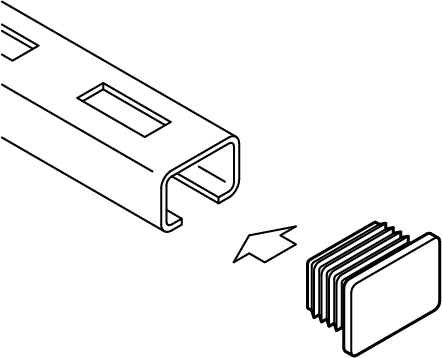 6566000 Монтажные профиля BIS Заглушки для профиля защита для торцов профиля WALRAVEN  - Вид №1