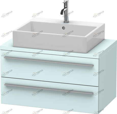 XL540700909 X-Large Тумбочка для компактной консоли Светло-голубой матовый декор Duravit