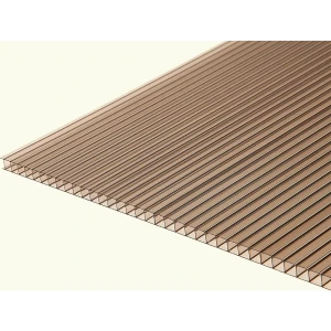 Поликарбонат сотовый 3.7 мм 3x2.1 м Киви бронза