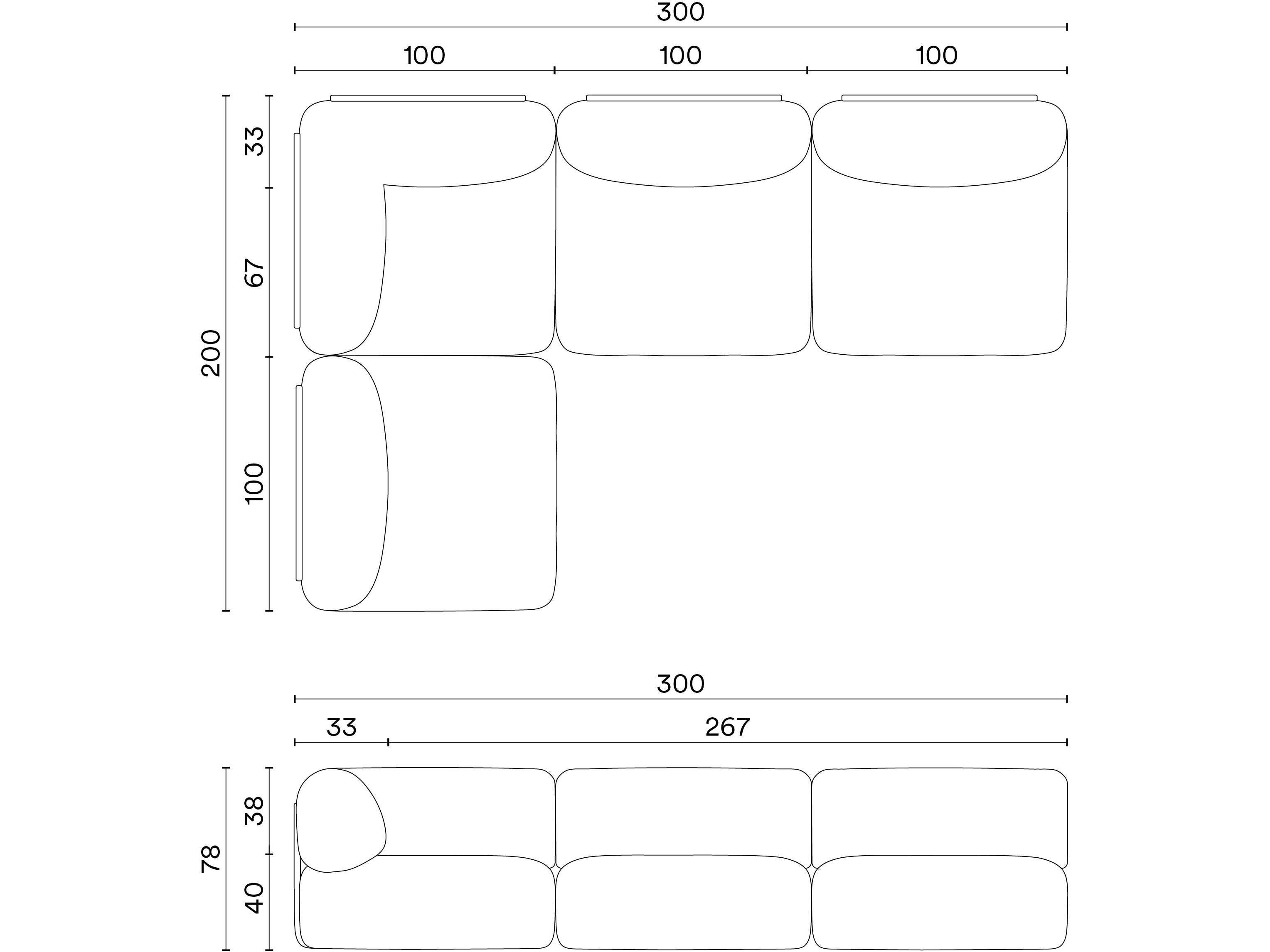 4-местный угловой диван из ткани Noah Living торий ARCH-00125015 - Вид №18