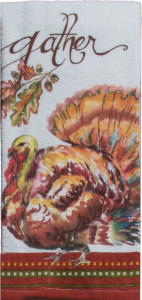 10627951 KAY DEE DESIGNS Полотенце кухонное Kay Dee Designs махровое "Индейка" 41х66см, хлопок Ткань