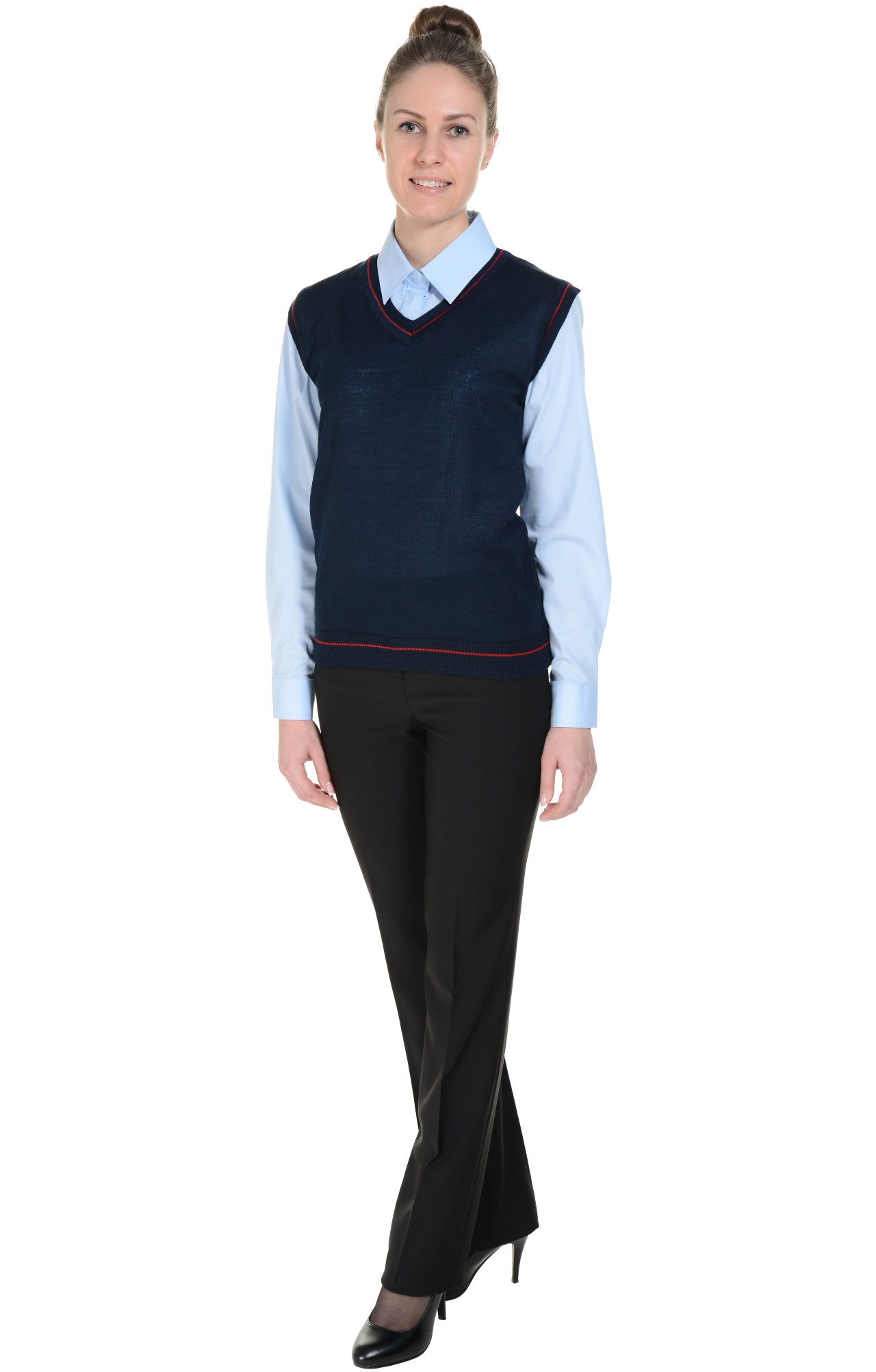 5042989 Жилет трикотажный женский в ассортименте  Одежда для официантов  размер 40-42 Спецодежда  - Вид №1