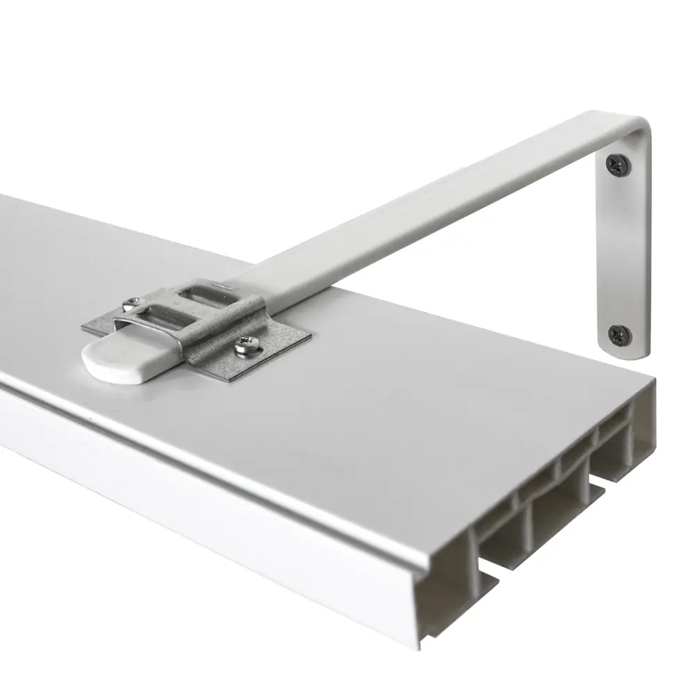 Кронштейн для шинного карниза настенный KREAFORTA 21 см металл цвет белый STLM-2086912