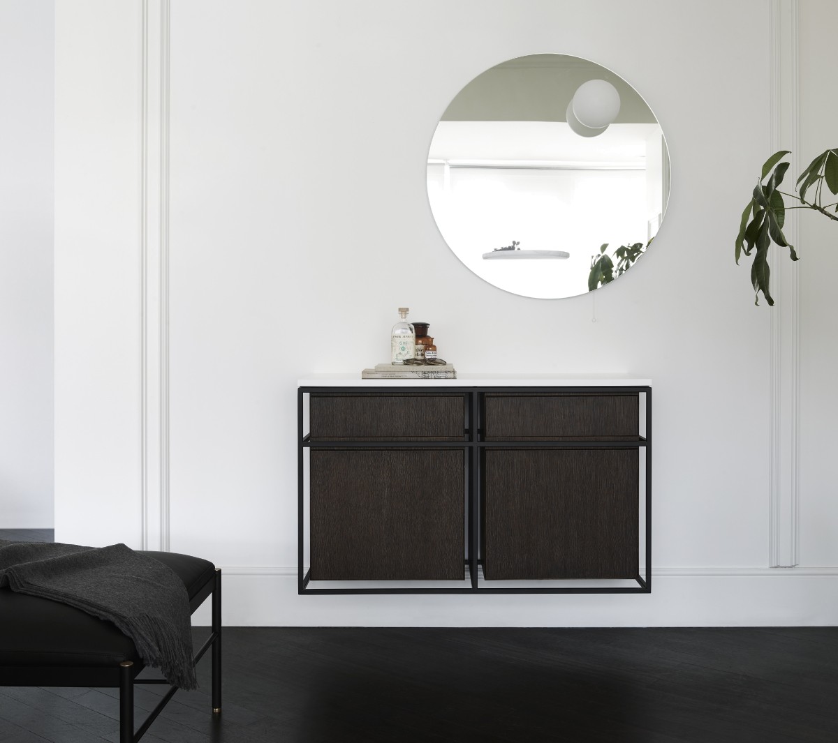 COMP-composizione gs1a Подвесная раковина настенная прямоугольная Ex.T Frame черная - Вид №14