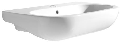 NULS07545T0M Подвесная раковина настенная прямоугольная Azzurra Ceramica NUVOLA белая
