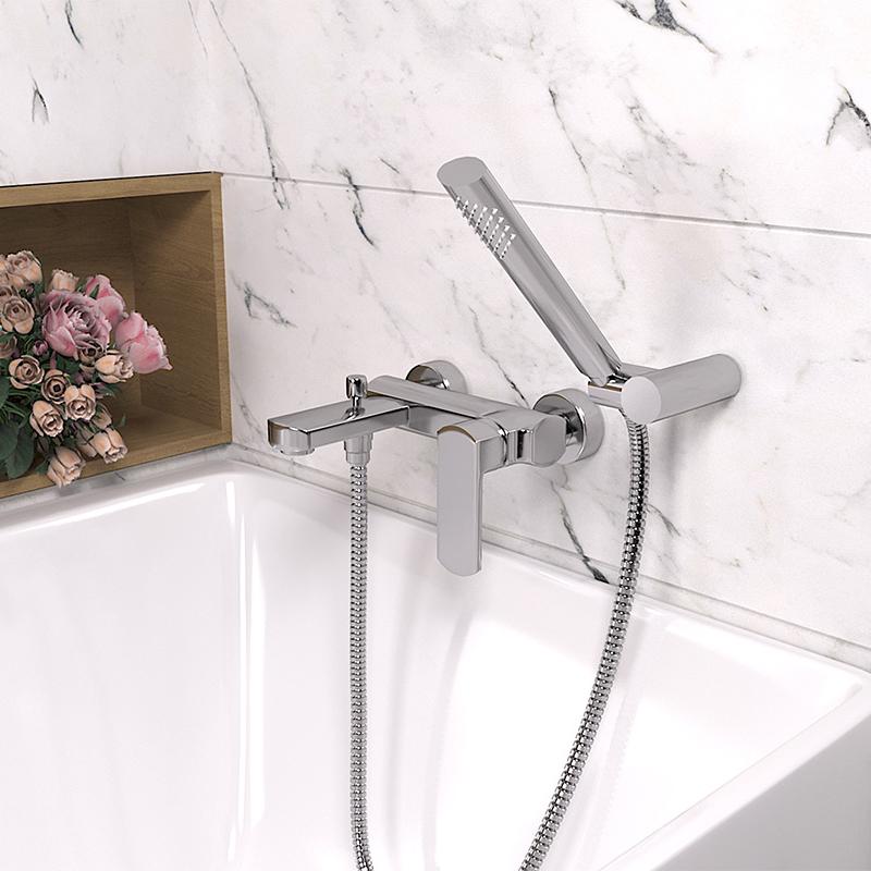 Paini Ovo 86CR1052SKM смеситель для ванны с аксессуаром - Вид №1