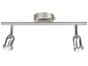 Несколько регулируемых металлических потолочных светильников