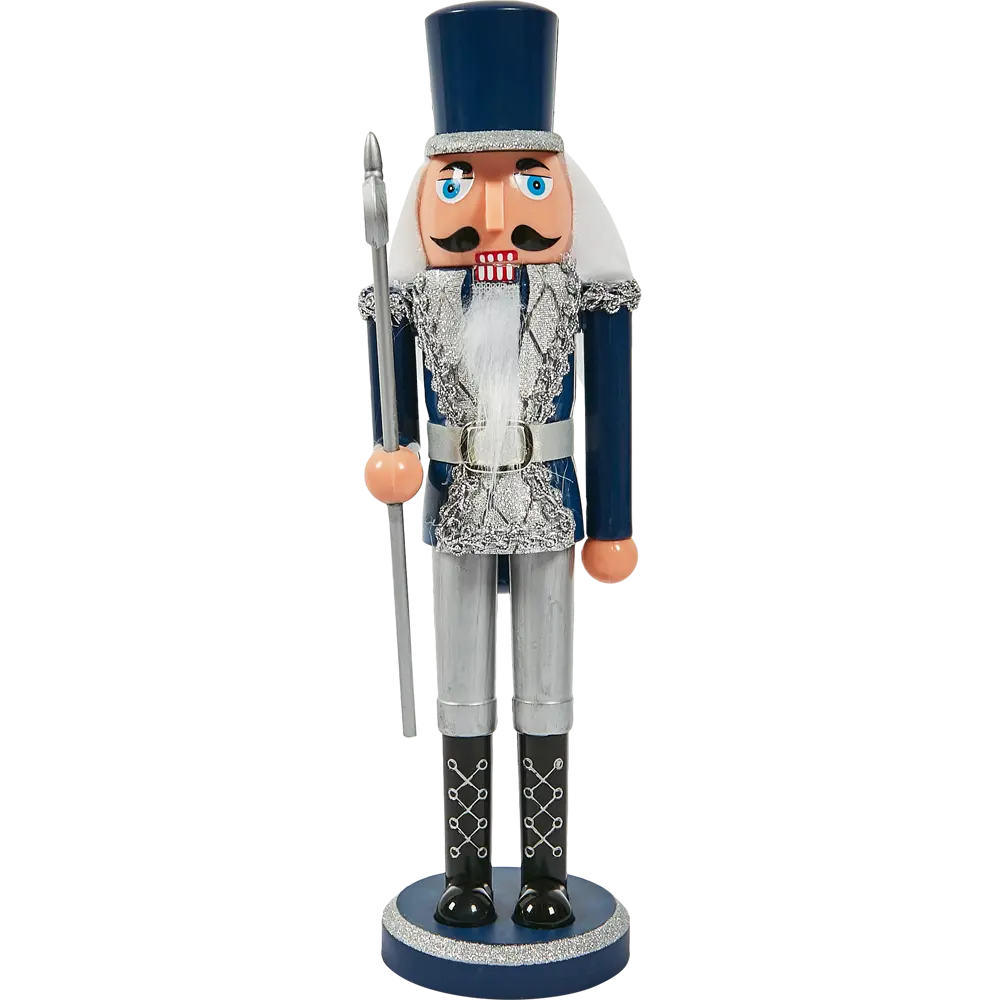87547373 Декоративная фигура пластиковая Щелкунчик в синем 28см STLM-1443590 Santreyd Christmas - Вид №2