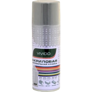 Краска аэрозольная Vivido цвет серебряный металлик