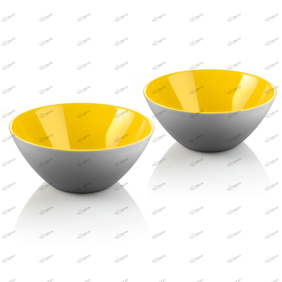 Набор из 2 мисок My Fusion 12 см серо-жёлтый Guzzini 281412141