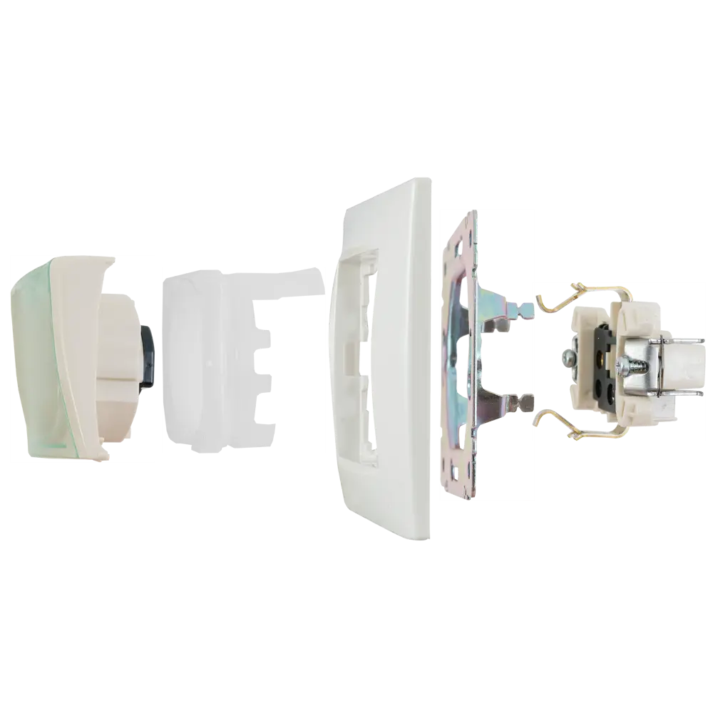 Розетка с заземлением IP44 Legrand Valena со шторками с защитной крышкой 16А 250В винтовые зажимы цвет слоновая кость STLM-2034792 - Вид №6