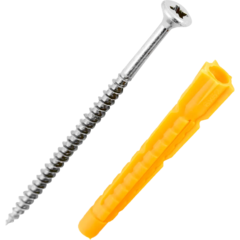 Дюбель универсальный с саморезом Ш4х70 мм полипропилен 14 шт НЕВСКИЙ КРЕПЕЖ STLM-2096991 - Вид №1