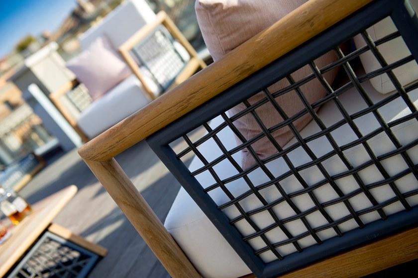 Unopiù Садовое кресло из тика с подлокотниками Quadra Pamopol - Вид №4