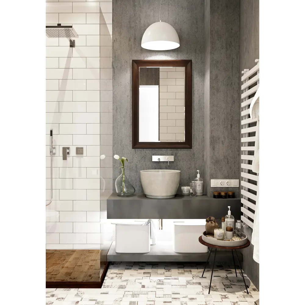 Зеркало в раме орех 90x60 Santreyd STLM-2022717 - Вид №4