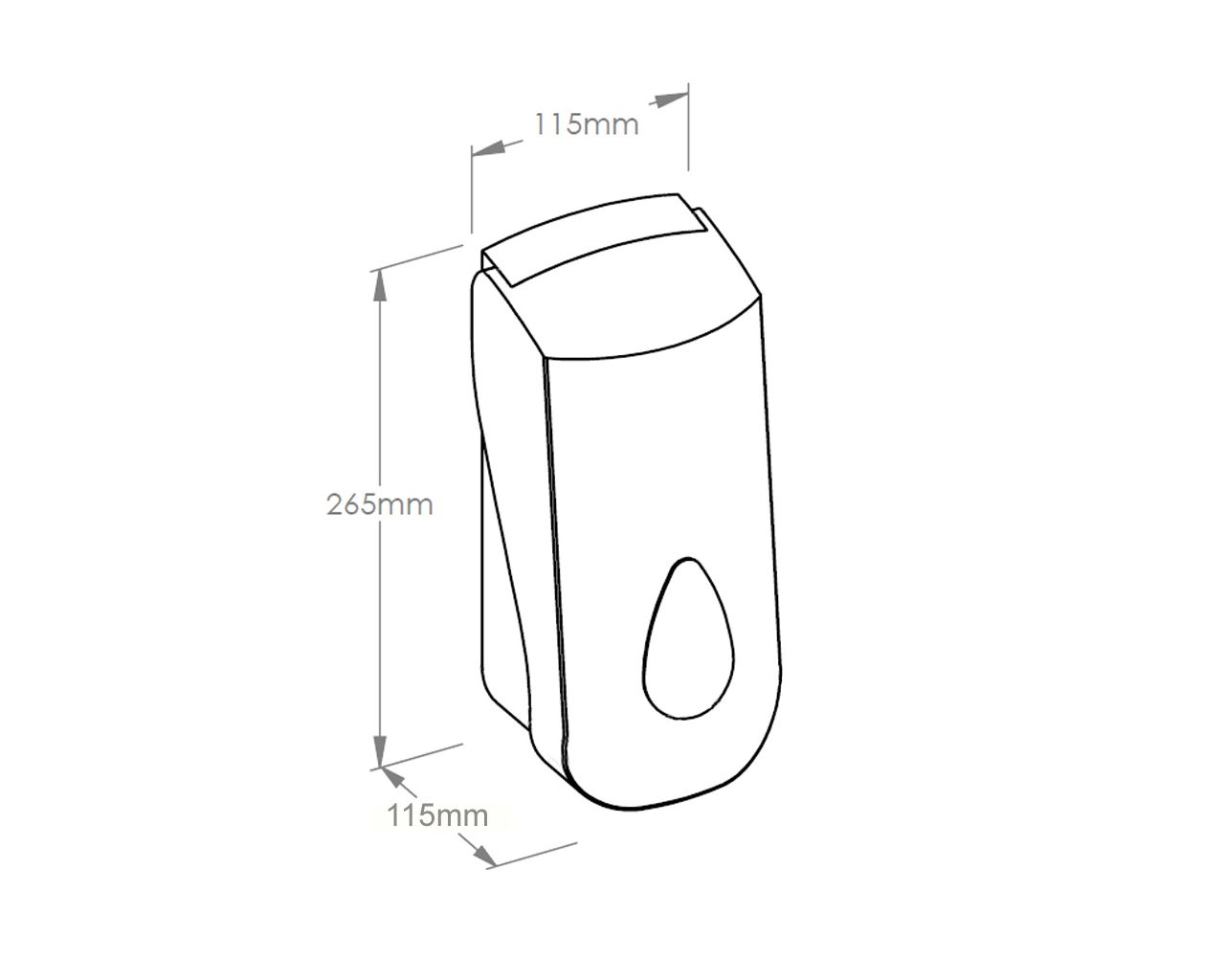 DUH225 UNIQUE SCANDINAVIAN LINE дозатор пенного мыла Merida  - Вид №1