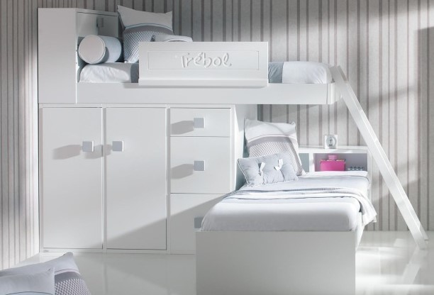 001106 Двухъярусная кровать и шкаф Trebol Linea Santreyd - Вид №2