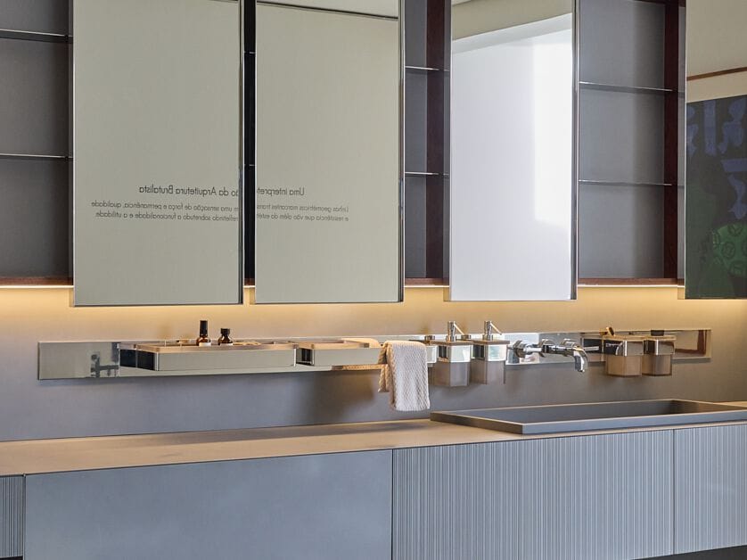 Многофункциональная стальная полка для ванной комнаты Vallvé SS ARCH-00042510