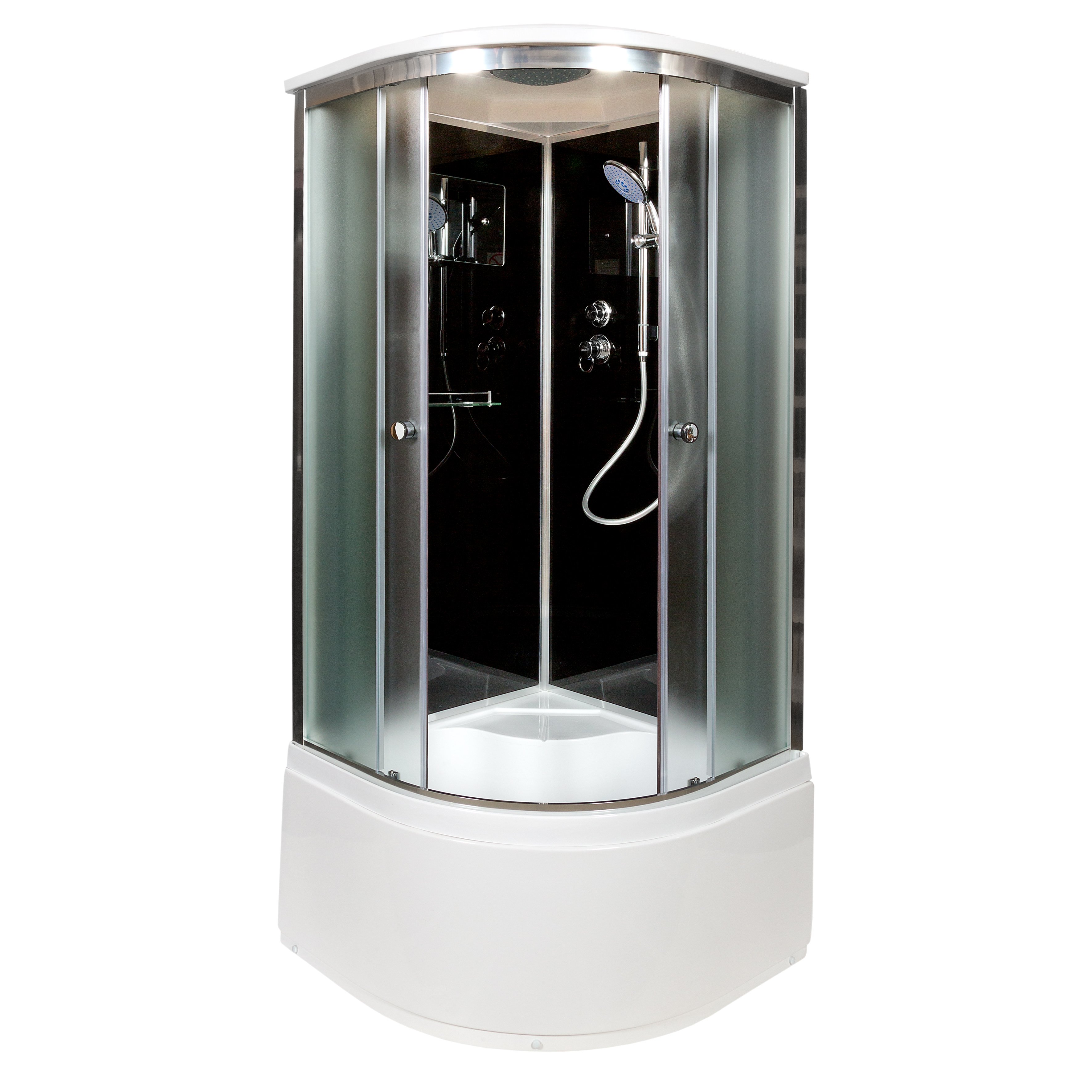 ЕМ1511 L с гидромассажем (гм.) Душевая кабина DETO Серия EM B10S BLACK - Вид №2