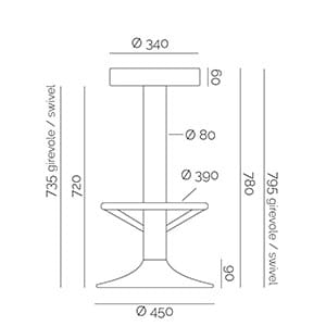 Чугунный стул с подставкой для ног PF Stile Вулкан ARCH-00078071 - Вид №2