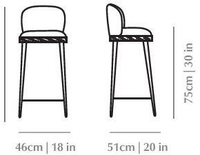 DOOQ Высокий табурет с подставкой для ног Alma sun-id-1384822 - Вид №5