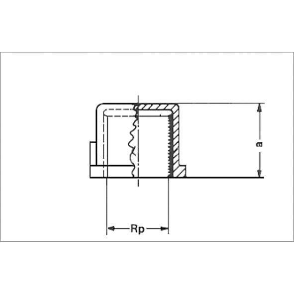133012 SANHA 3301 PURAFIT колпачок ВР 2 мм  - Вид №1