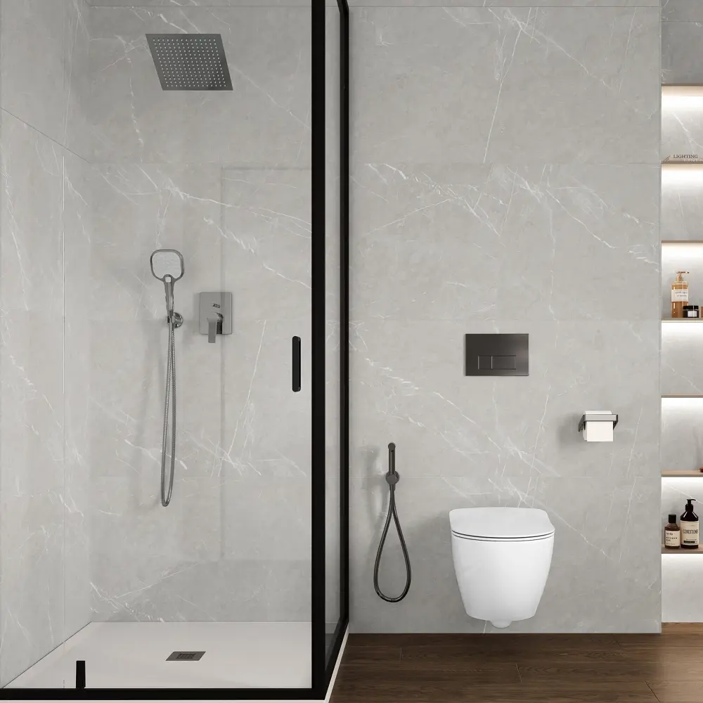 Керамогранит Laparet Pietra Blanco 60x120 см матовый светло-серый 89440035 STLM-1582024