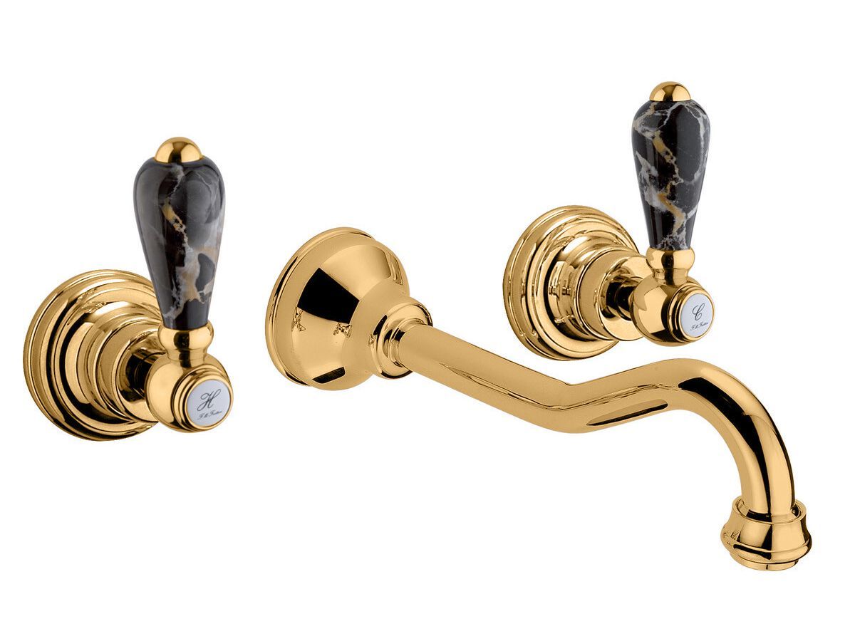 Настенный смеситель для раковины с отдельными розетками без слива Rubinetterie Frattini Lybra M Style ARCH-00082918