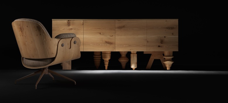 005672 Поворотное кресло Lounger BD Barcelona Design Launger  - Вид №5