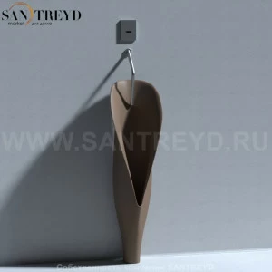 473088 Настенный писсуар, уринал с мушкой Kerasan Artwork