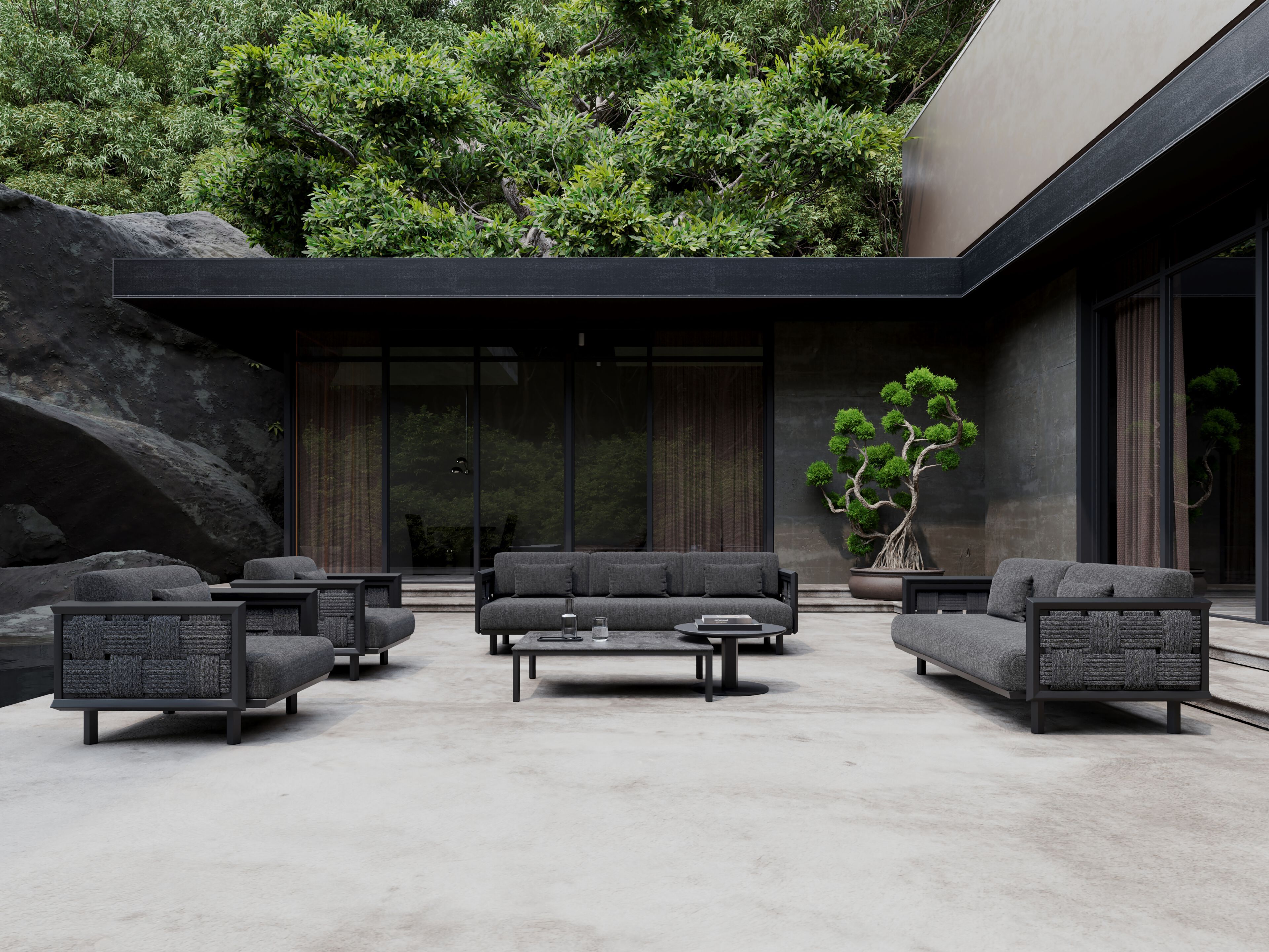 Алюминиевый низкий прямоугольный садовый столик SNOC Éclat ARCH-00050871 - Вид №2