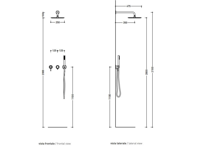 Душевая головка из нержавеющей стали Ceramica Flaminia ARCH-00095142 - Вид №2
