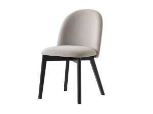 Стул из мягкой ткани с ножками из бука