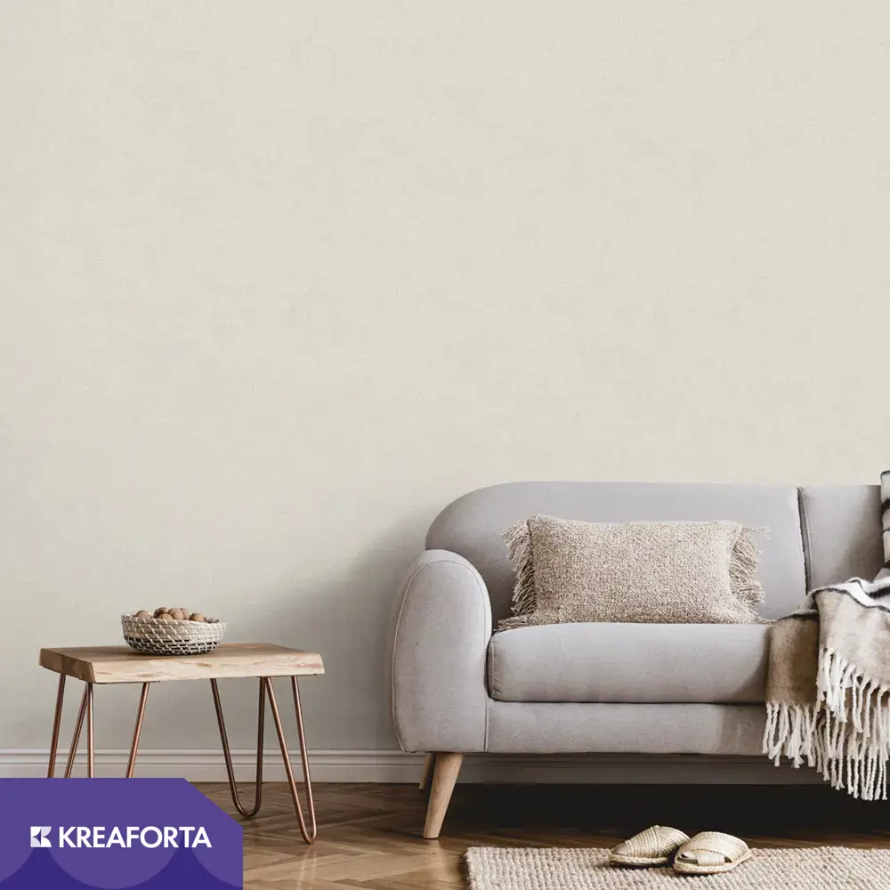 Обои флизелиновые KREAFORTA Linen бежевые 1.06 м 77022-12 STLM-2140399 - Вид №2