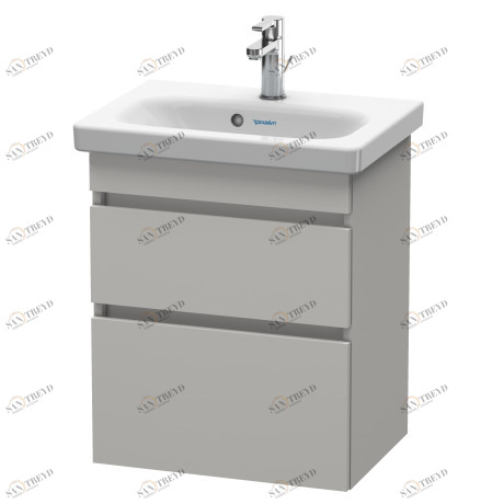 DS640300707 DuraStyle Тумбочка подвесная компакт Бетонно-серый матовый декор Duravit
