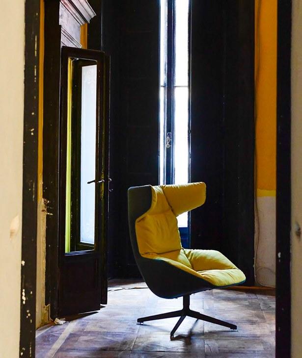 Moroso Кресло поворотное на 4-х спицах с высокой спинкой Take a line for a walk sun-id-1370506 - Вид №11