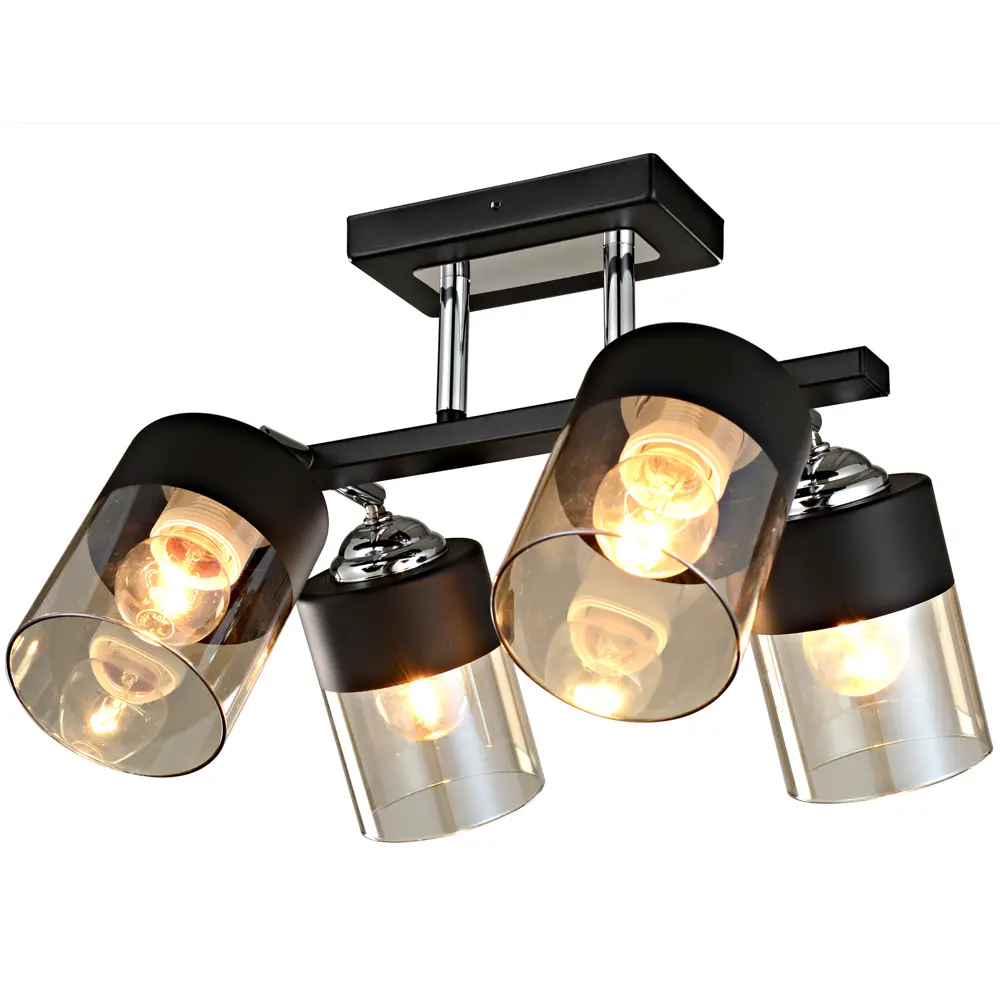 Люстра потолочная KREAFORTA Vereya 4 ламп цвет черный STLM-2118165 - Вид №5