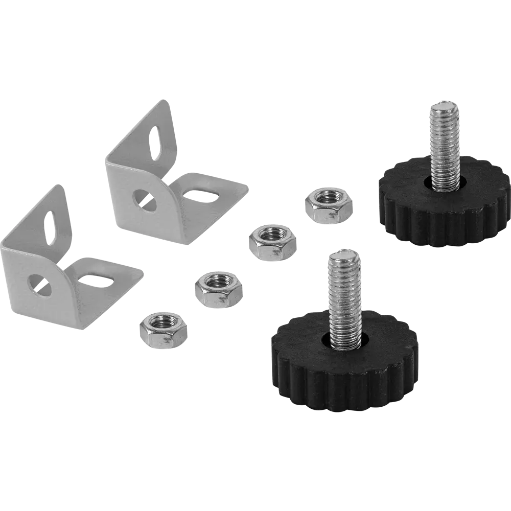 Опора для стеллажа Everest 4x3x3 см сталь регулируемая 2 шт 82368517 STLM-2147388 Santreyd  - Вид №3